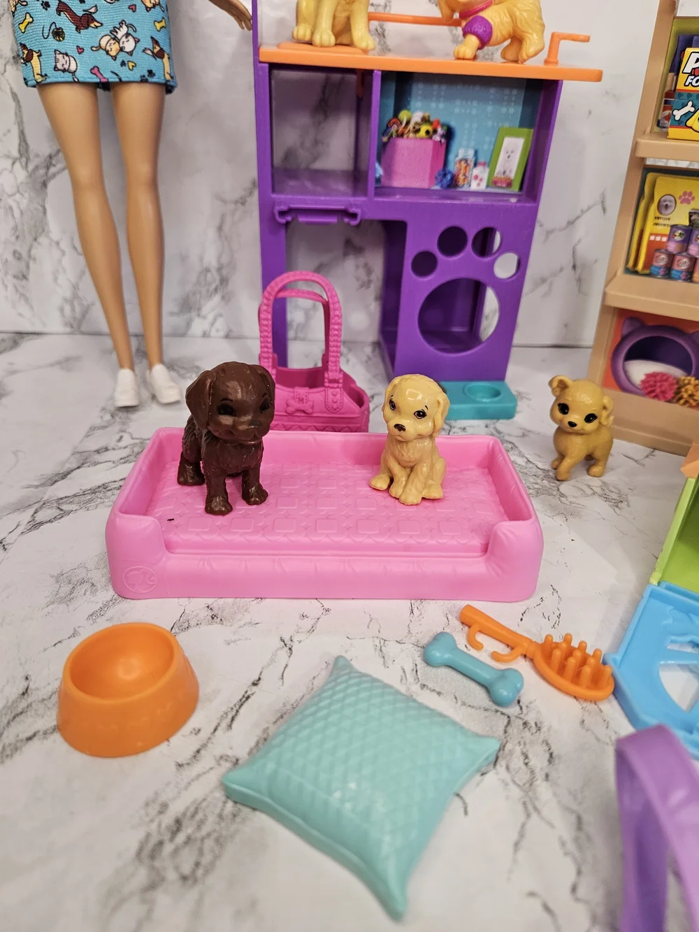 Barbie Pet Vet Playset with Doll and Puppies